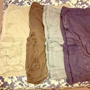 4 pair men’s multicolor xl target cargo shorts